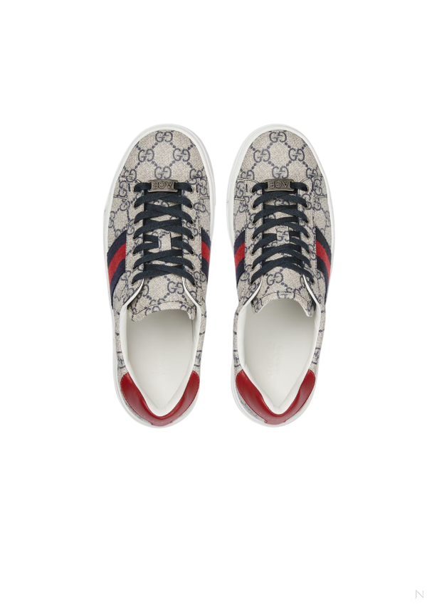 Gucci Ace 'GG Supreme Canvas in Beige / Multi - front product view