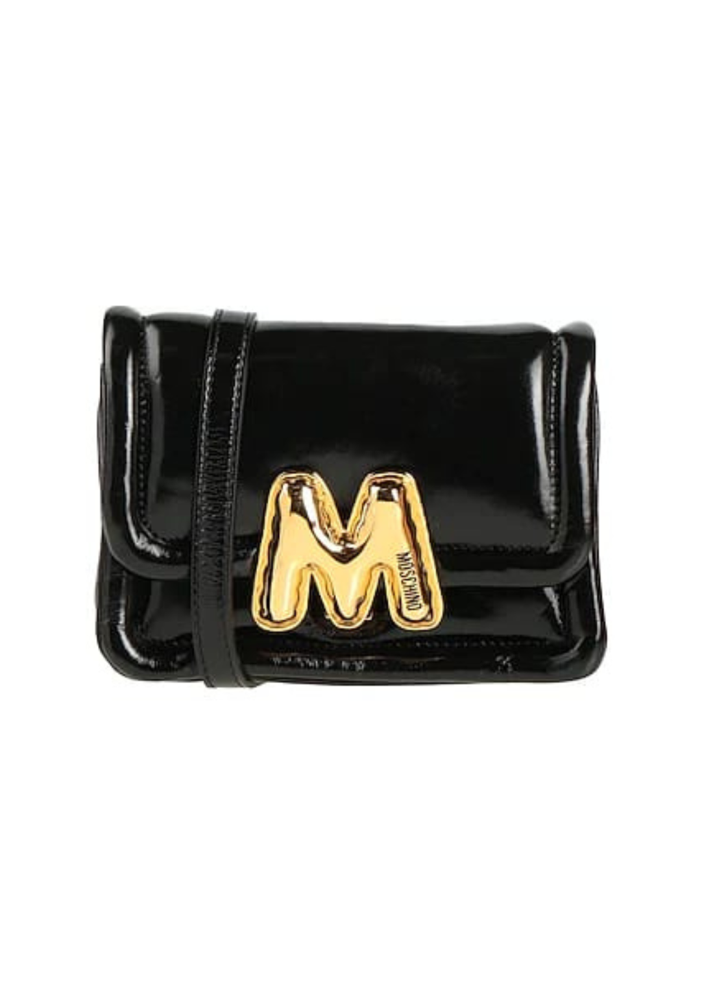 Moschino Couture Leather Logo Bag Black Women