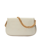 Gucci Blondie Leather Shoulder Bag with Interlocking G – White – Women