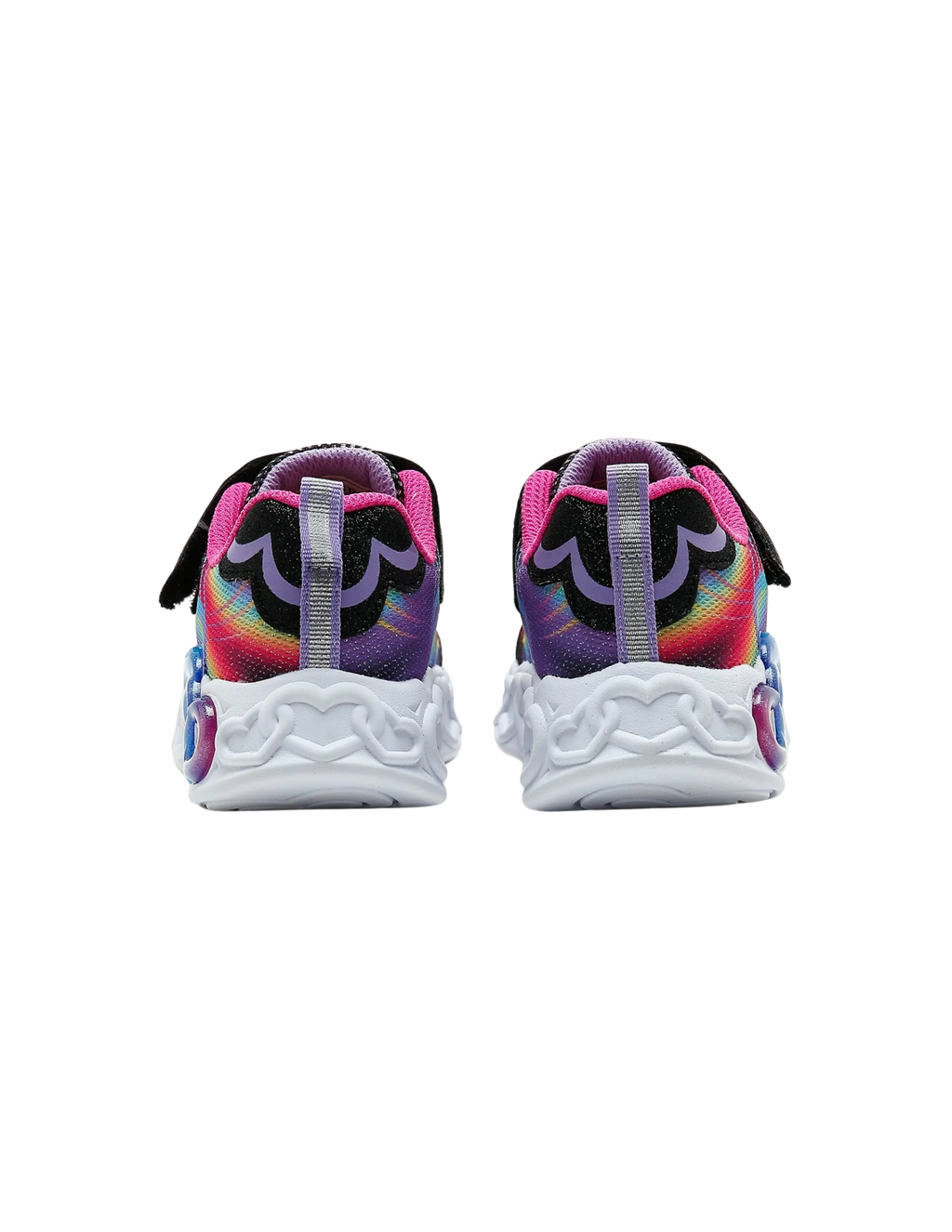 Skechers S Lights Infinite Heart Lights Light-Up Sneakers – Black / Multi – Kids