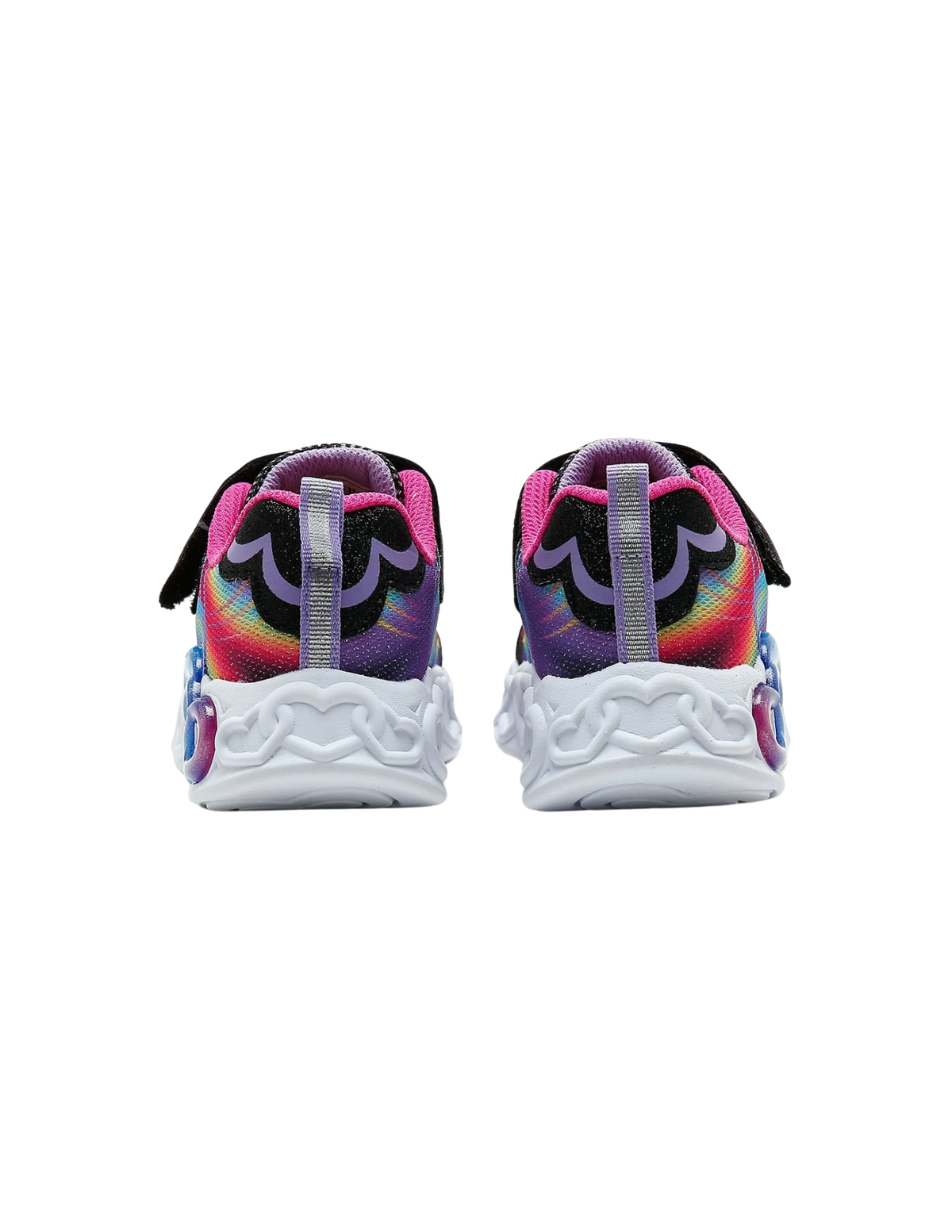 Skechers S Lights Infinite Heart Lights Light-Up Sneakers – Black / Multi – Kids