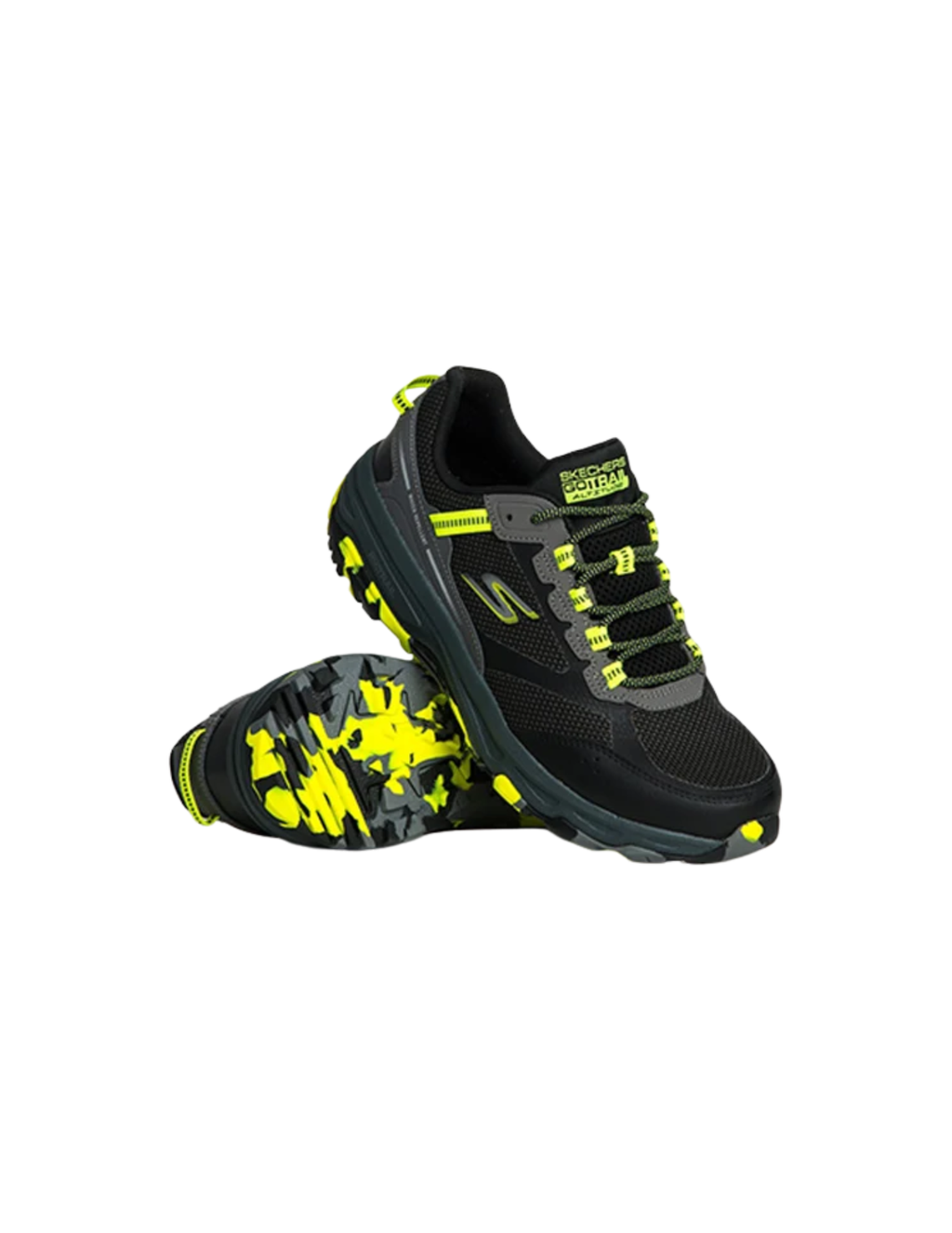 Skechers GO RUN Trail Altitude Marble Rock 2.0 Trail Running Shoes – Black / Lime – Men