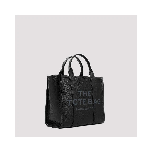 Marc Jacobs The Leather Medium Tote Bag – Full-Grain Leather – Black – Women