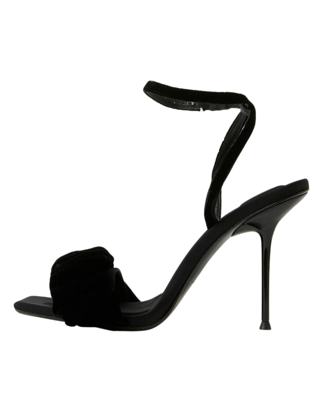 JULIE SCRUNCHIE ANKLE STRAP SANDAL