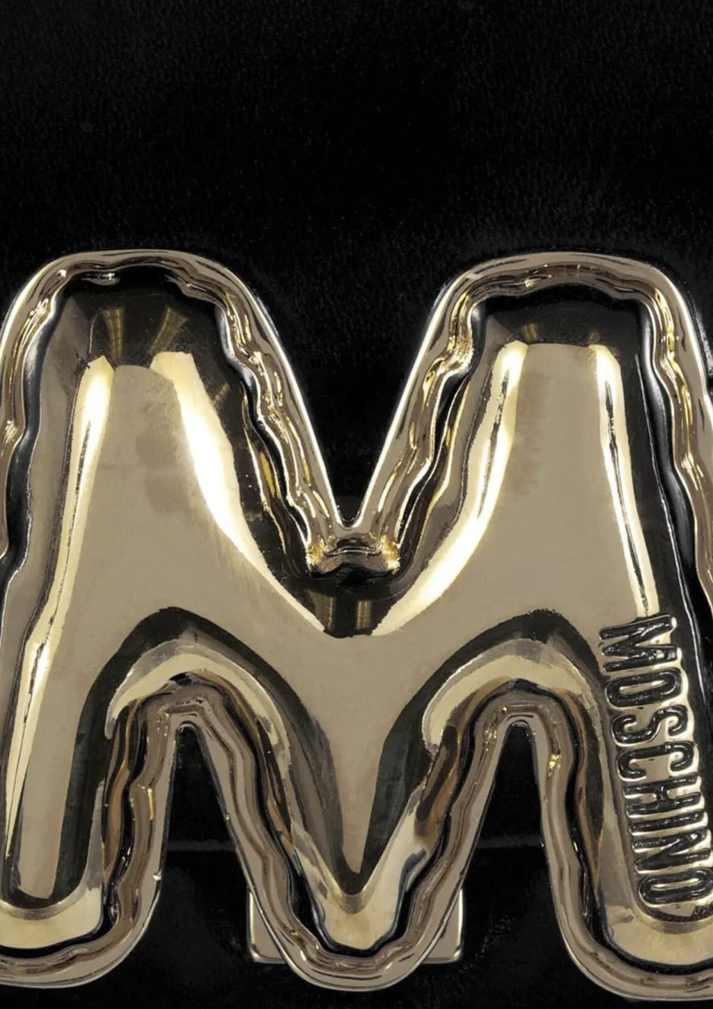 Moschino Couture Leather Logo Bag Black Women