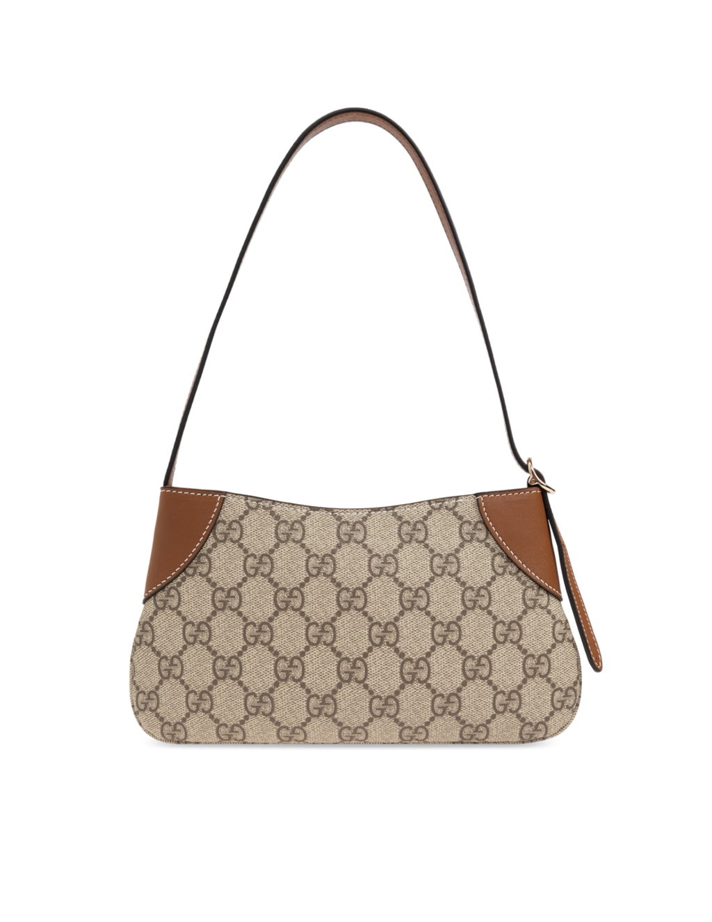 Gucci GG Emblem Super Mini Monogram Canvas Shoulder Bag – Beige & Brown – Women