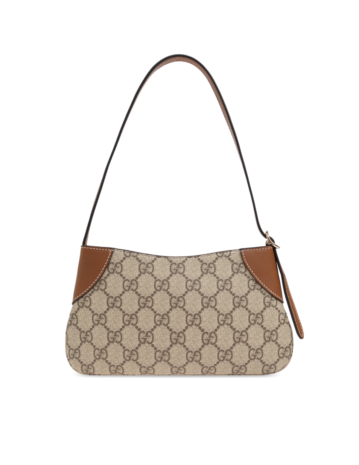 Gucci GG Emblem Super Mini Monogram Canvas Shoulder Bag – Beige & Brown – Women