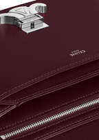 Celine Mini Chain Claude Shiny Calfskin Crossbody Bag – Deep Burgundy – Women