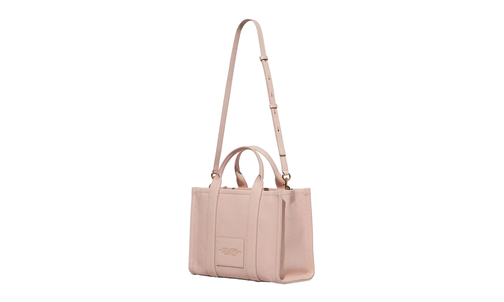 Marc Jacobs The Leather Medium Tote Bag – Full-Grain Leather – Pink Rose – Women