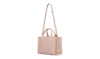 Marc Jacobs The Leather Medium Tote Bag – Full-Grain Leather – Pink Rose – Women