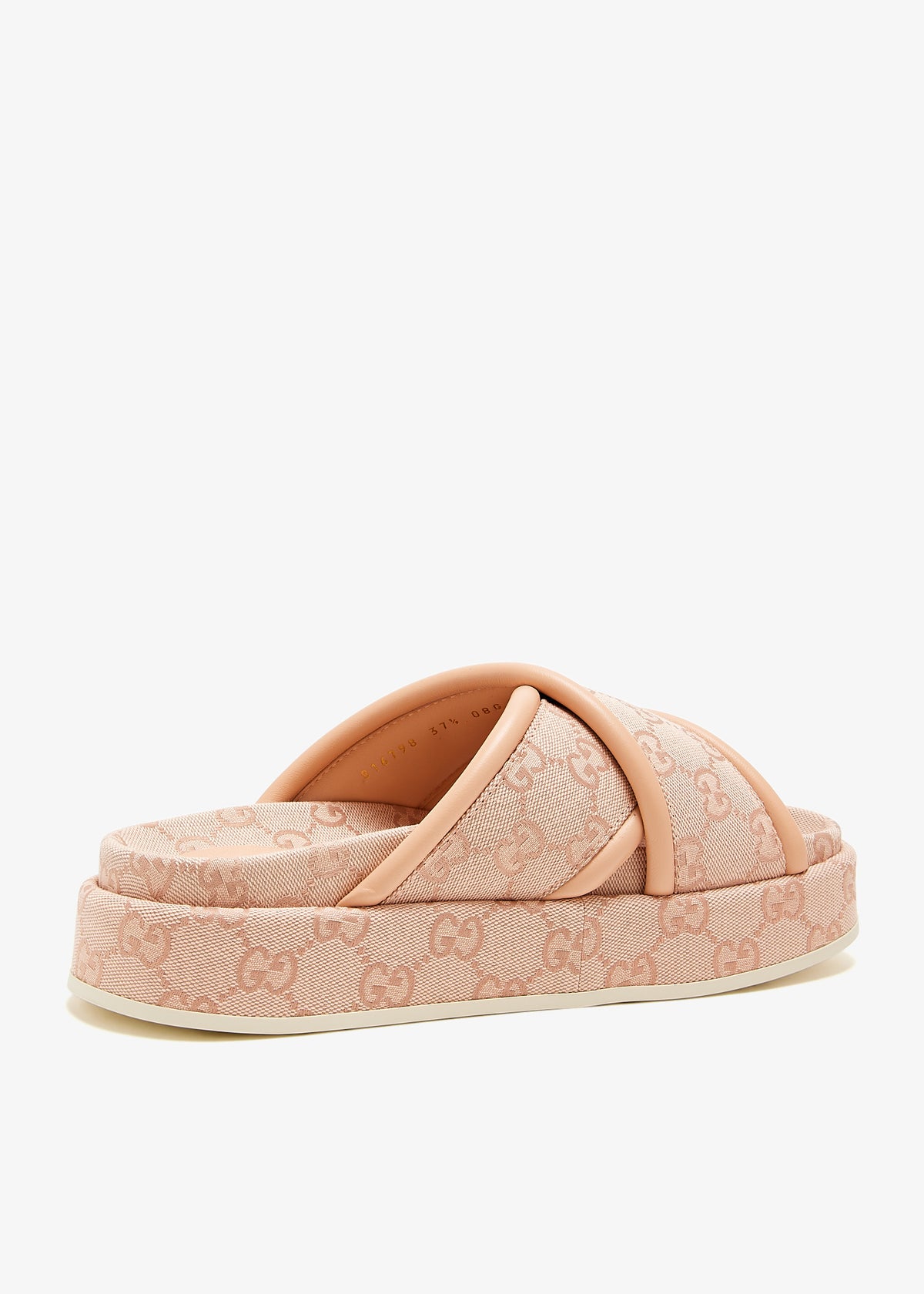 Women's GG Platform Sandal in Light Pink - product view 5