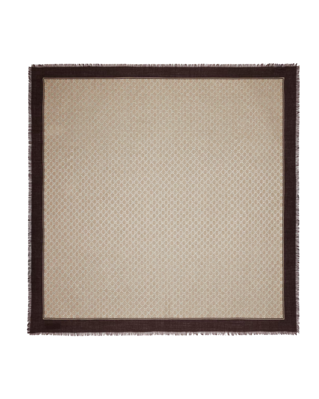 GUCCI Laminated GG wool shawl