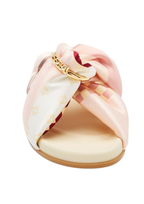 Fendi Feel Pink Satin Slides