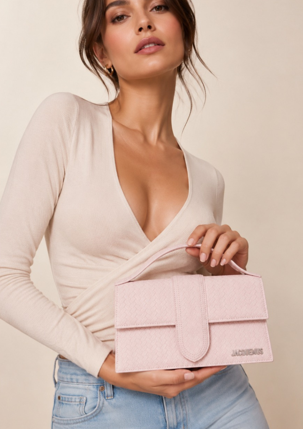 Jacquemus Le Grand Bambino Hand Bag Light Pink Women
