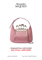 Alexander McQueen Jewelled Mini Hobo Leather Handbag – Lavender – Women