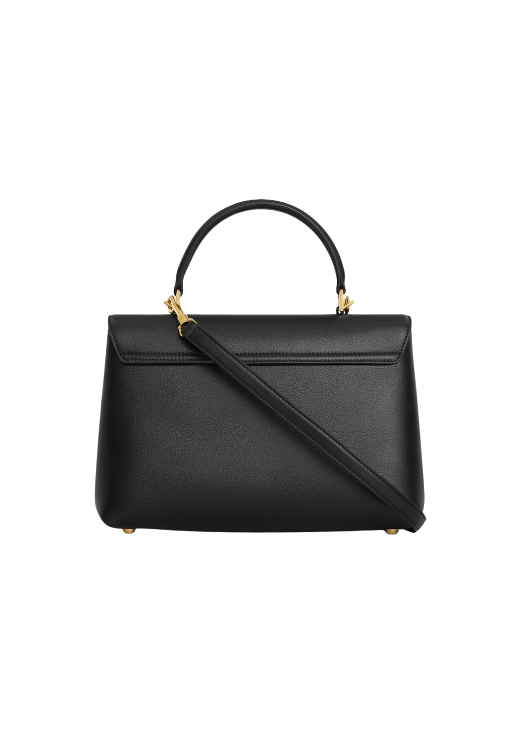 Celine Medium Nino Supple Grained Calfskin Top-Handle Bag – Black – Women