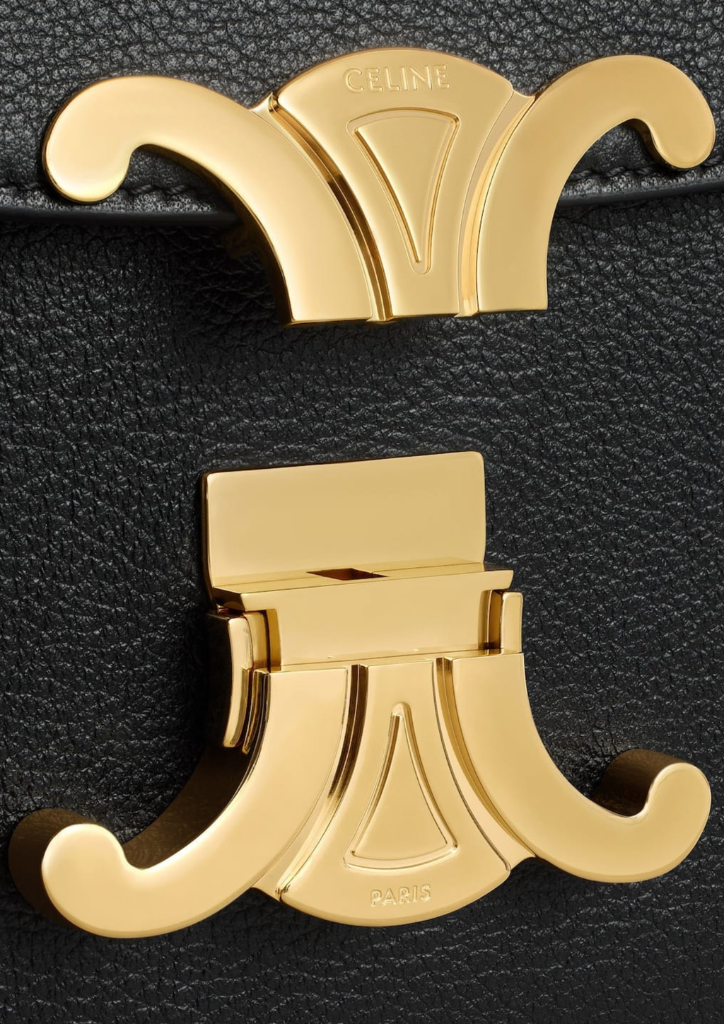 Celine Medium Nino Supple Grained Calfskin Top-Handle Bag – Black – Women