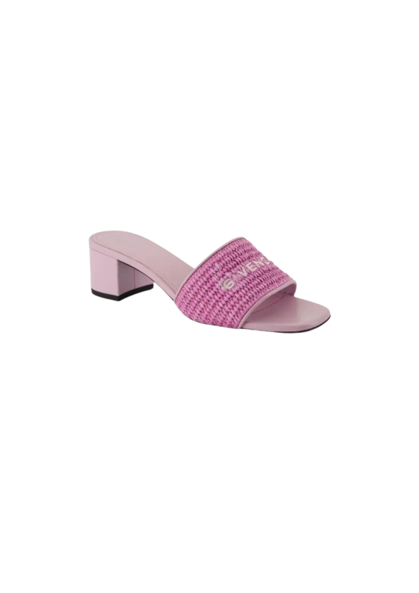 Givenchy Logo Embroidered Woven Slip-On Mules