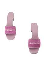 Givenchy Logo Embroidered Woven Slip-On Mules