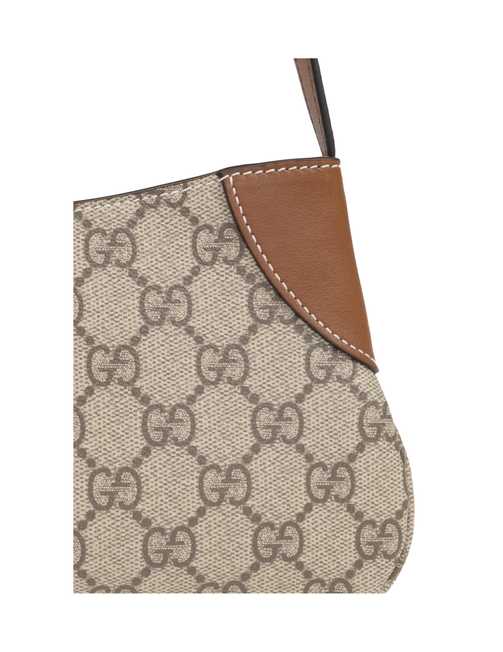 Gucci GG Emblem Super Mini Monogram Canvas Shoulder Bag – Beige & Brown – Women