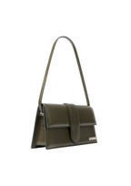 Jacquemus Le Bambino Long Leather Shoulder Bag – Dark Khaki – Women