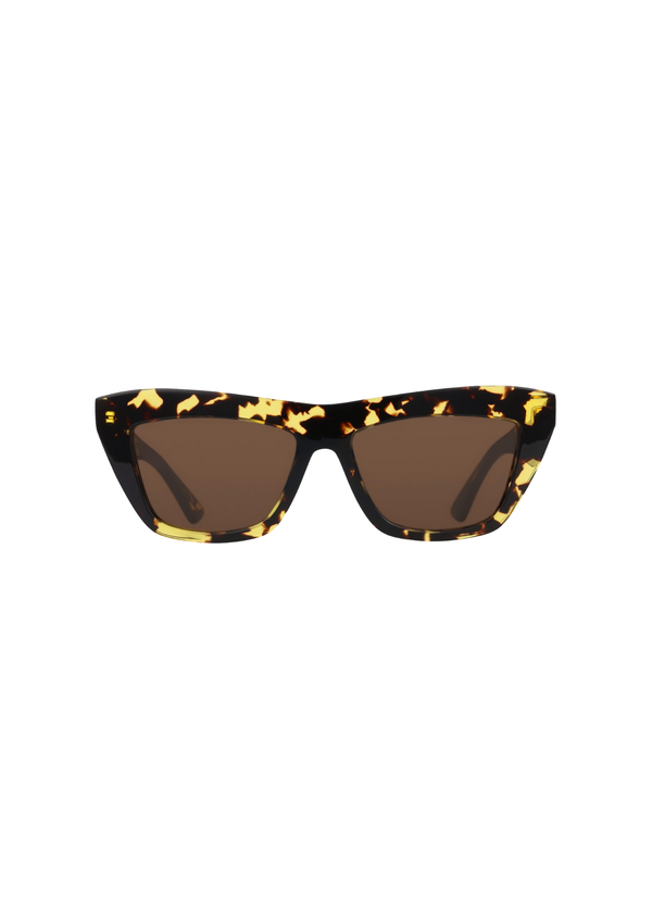 Bottega Veneta Unapologetic Rectangular Havana Acetate Sunglasses – Unisex