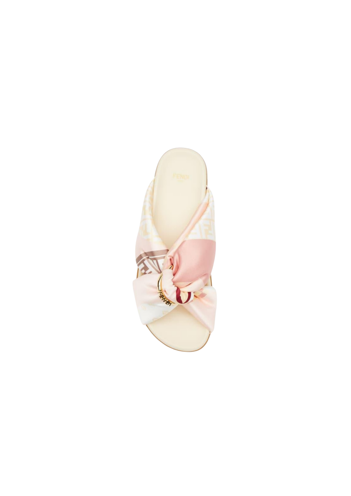 Fendi Women's Women Feel Pink Stain Slides Slide Sandals – Pink Rubber