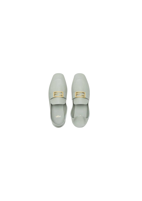 Fendi Women's Women Leather Loafers – Grey Rubber
