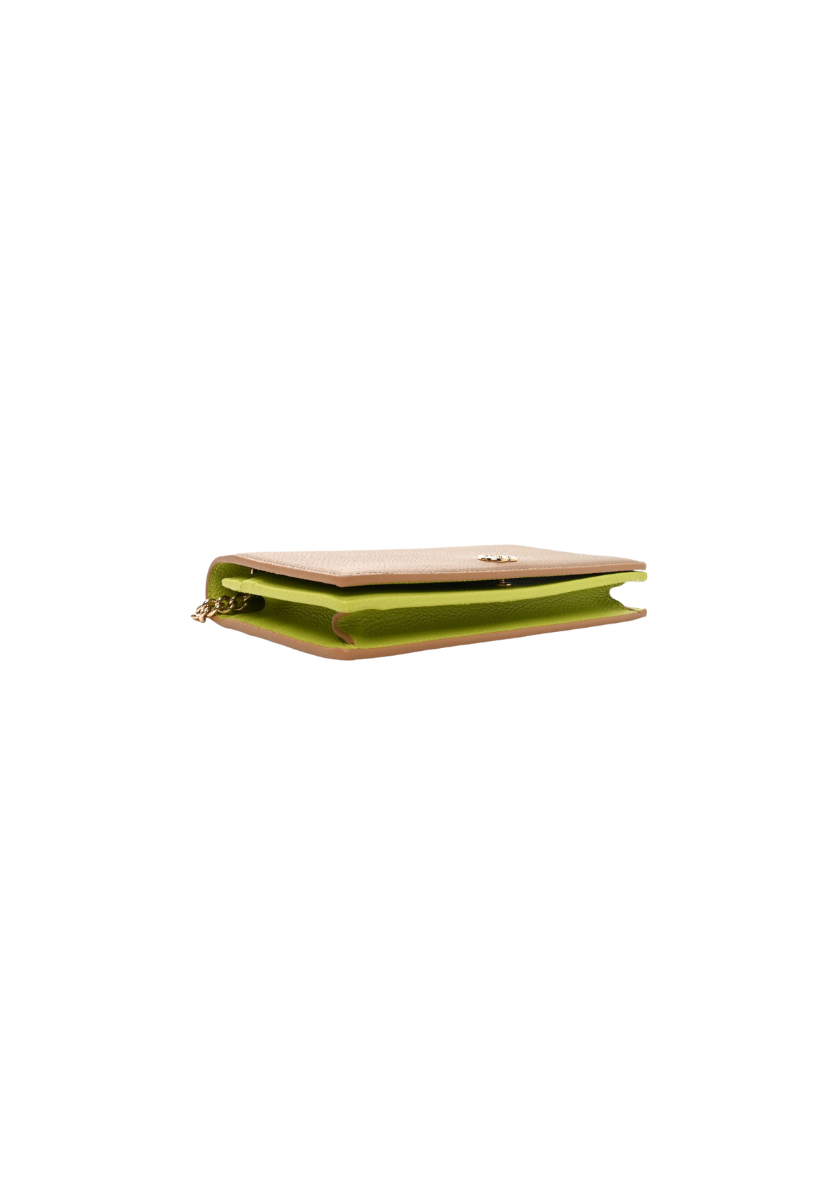 Gucci GG Marmont Bi-Color Wallet on Chain – Lime/Tan – Women