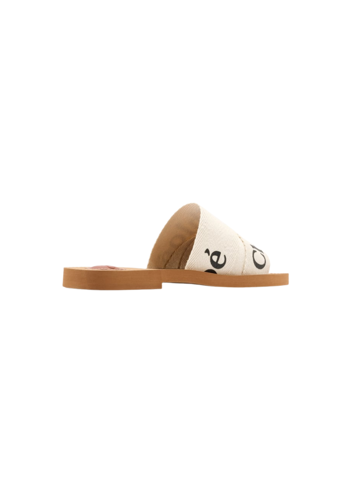 Chloe Women's CHLOE Woody Flat sandals For Women – White / Beige Canvas