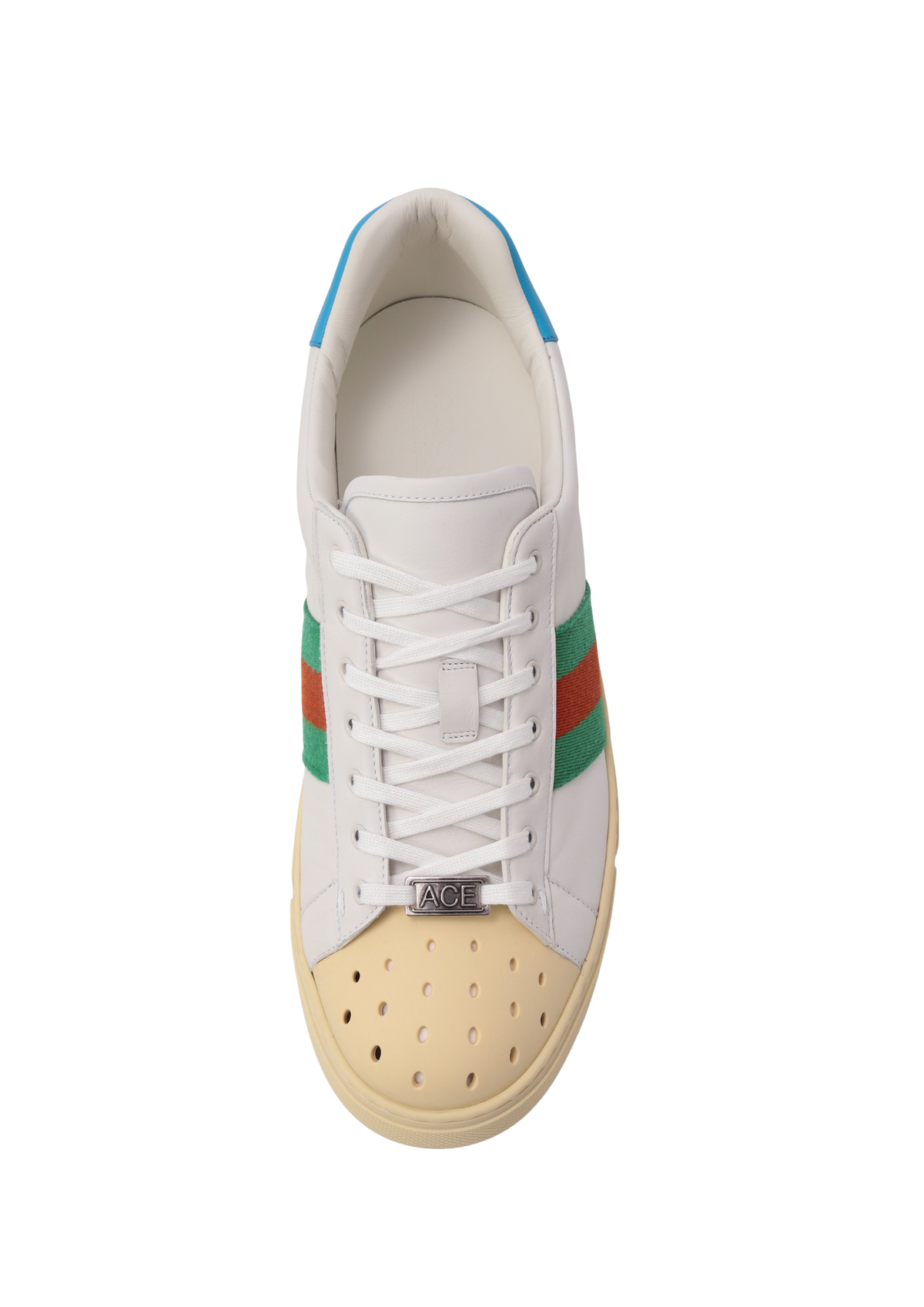 Gucci Men's Men Trainers Sneaker Blue Sneakers – White Multi Rubber