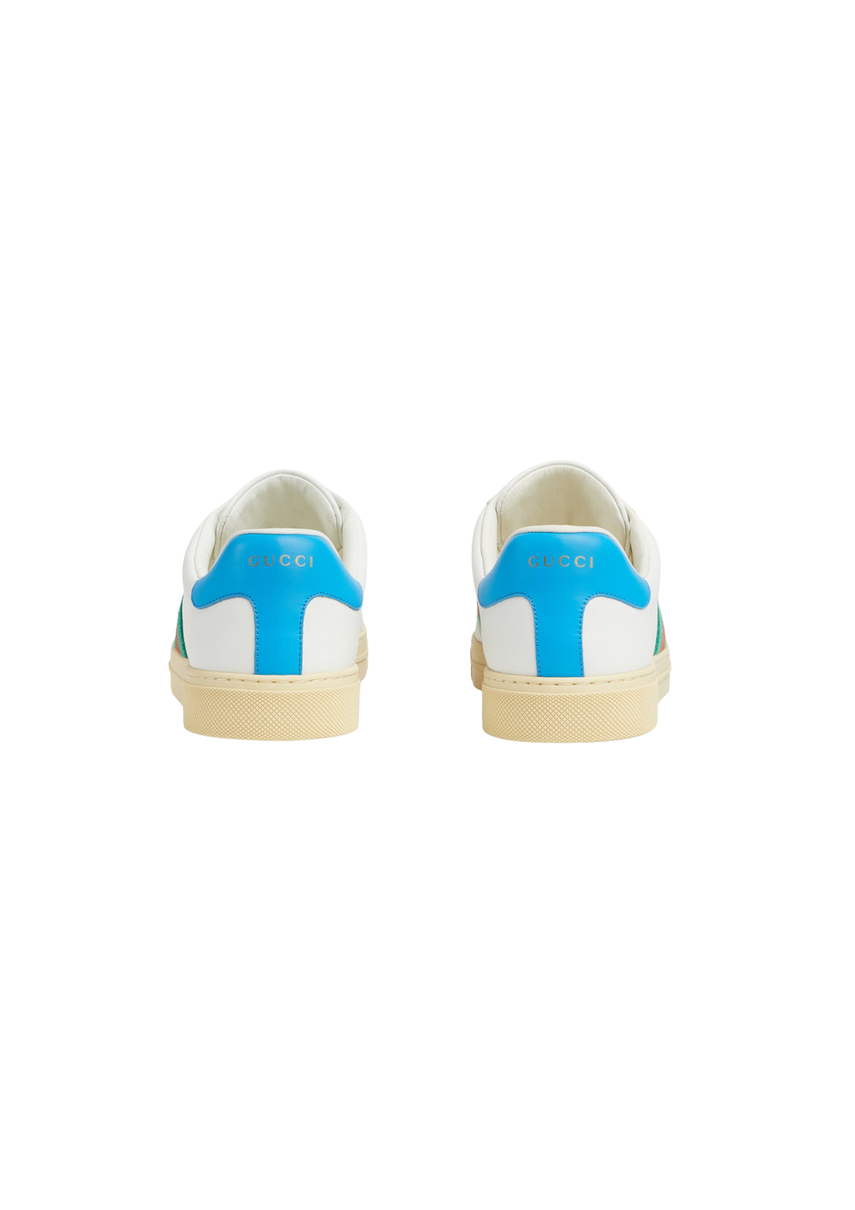 Gucci Men's Men Trainers Sneaker Blue Sneakers – White Multi Rubber