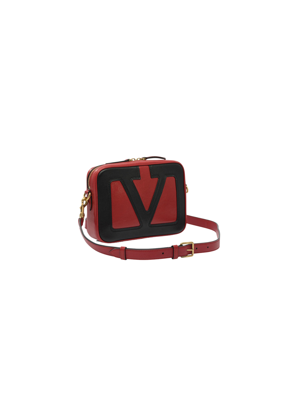 Valentino Garavani Viva Superstar Viva Small Crossbody Bag – Leather – Red/Black – Women