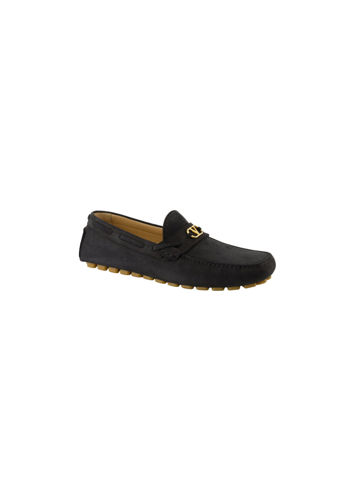 Valentino Garavani Men's Men Driver Fastaway Loafer/7Y2S0K98AAH0HO Loafers – Black Rubber