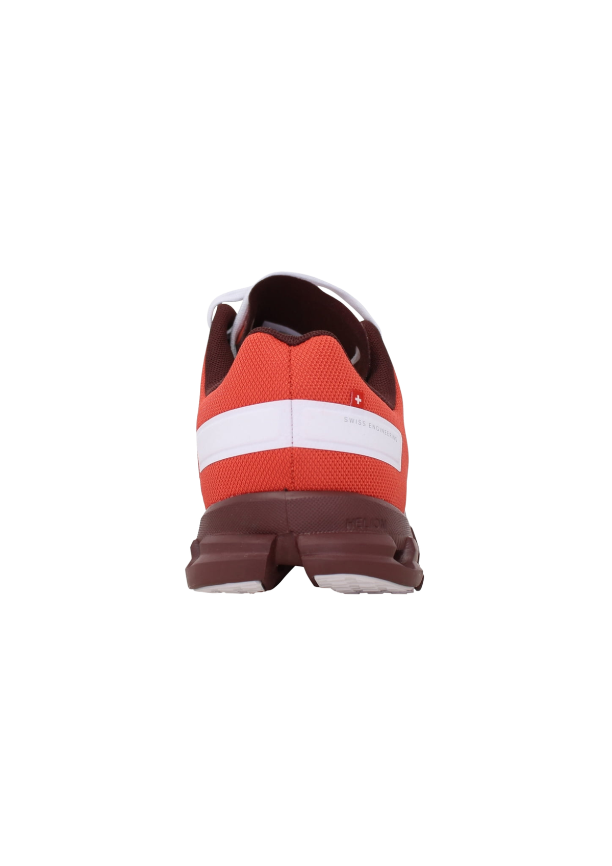 On Women's Women Cloudflow Sport Shoes – Rust / White Mesh