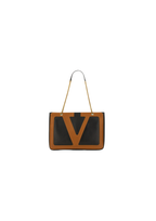 Valentino Garavani Viva Superstar Tote Large – Leather – Black/Brown – Women