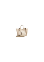 Chloé Women Carry Tote Bag in Canvas Small – Leather – Beige – Women
