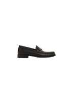 Fendi Men's O'Lock Leather Loafers – Black with Gold-Tone Hardware