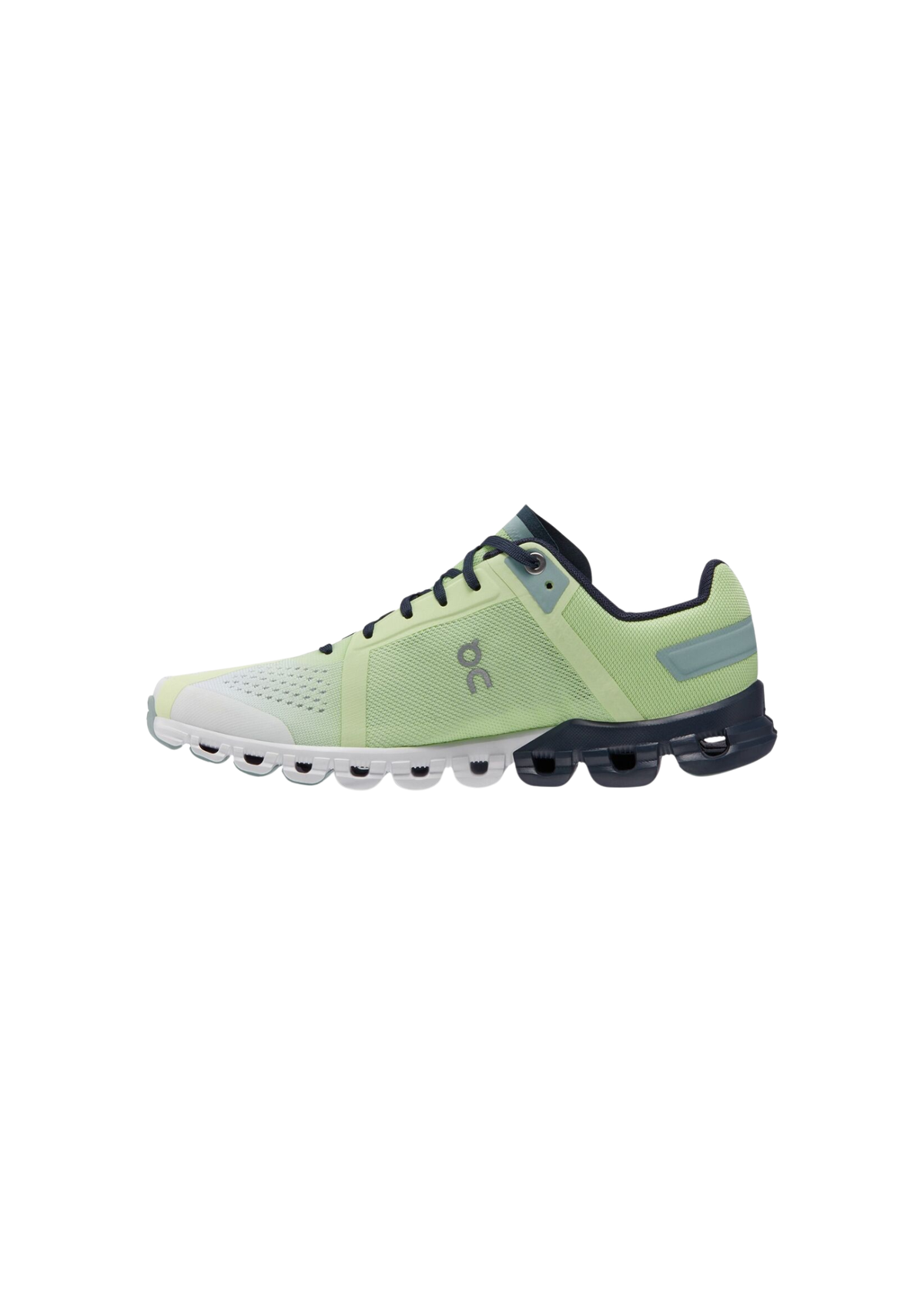 On Women's Women Cloudflow Sport Shoes – Meadow / White Mesh