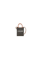 Celine Vertical Cabas Mini Tote UNI – Canvas – BLK/BRN/MLT – Women