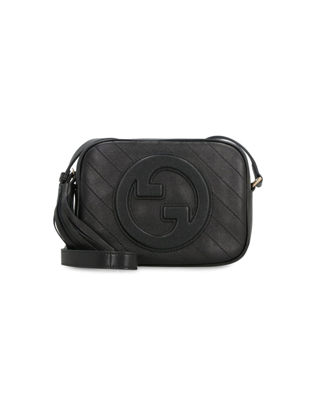 Gucci Blondie Small Leather Shoulder Bag – Black – Women – front view