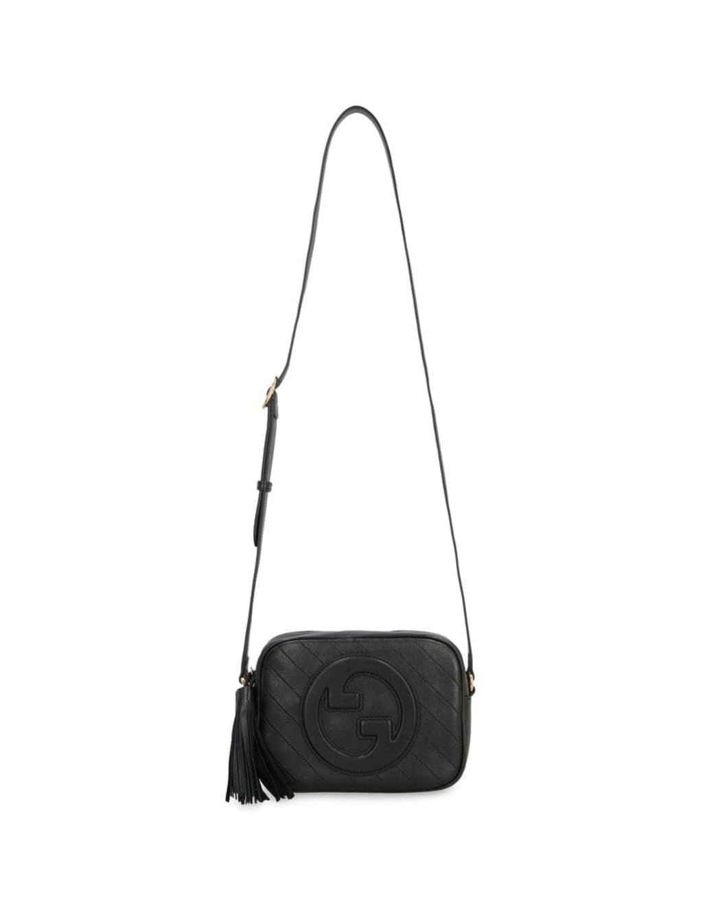 Gucci Blondie Small Leather Shoulder Bag – Black – Women – back view