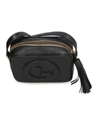 Gucci Blondie Small Leather Shoulder Bag – Black – Women – interior or opening view