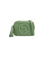 Gucci Blondie Leather Camera Crossbody Bag – Green – Women – front view