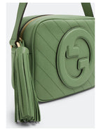 Gucci Blondie Leather Camera Crossbody Bag – Green – Women – back view