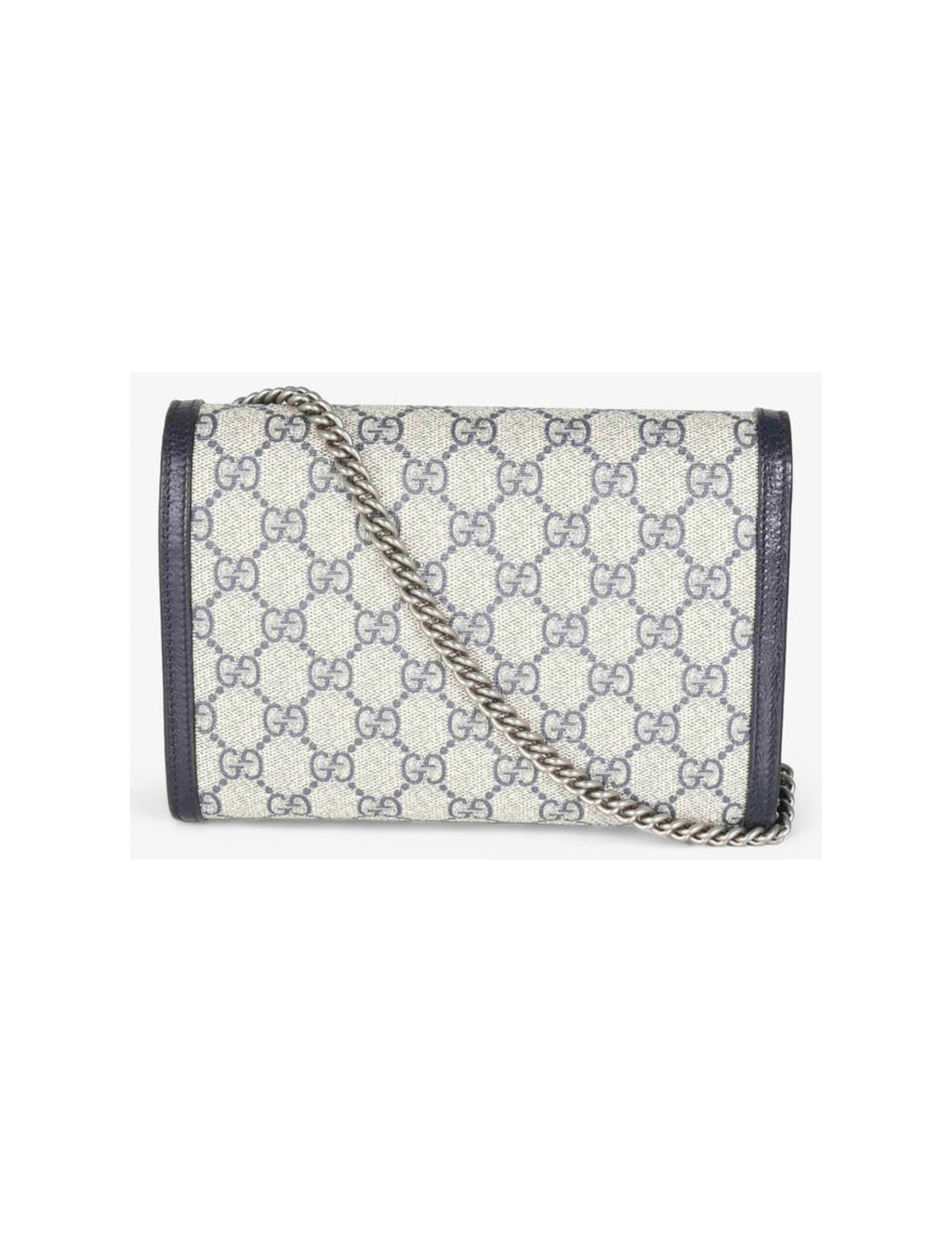 Gucci GG Chained Wallet Bag – Beige/Navy – Women – alternate exterior view