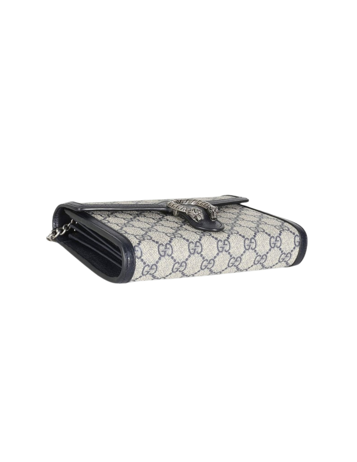 Gucci GG Chained Wallet Bag – Beige/Navy – Women – back view