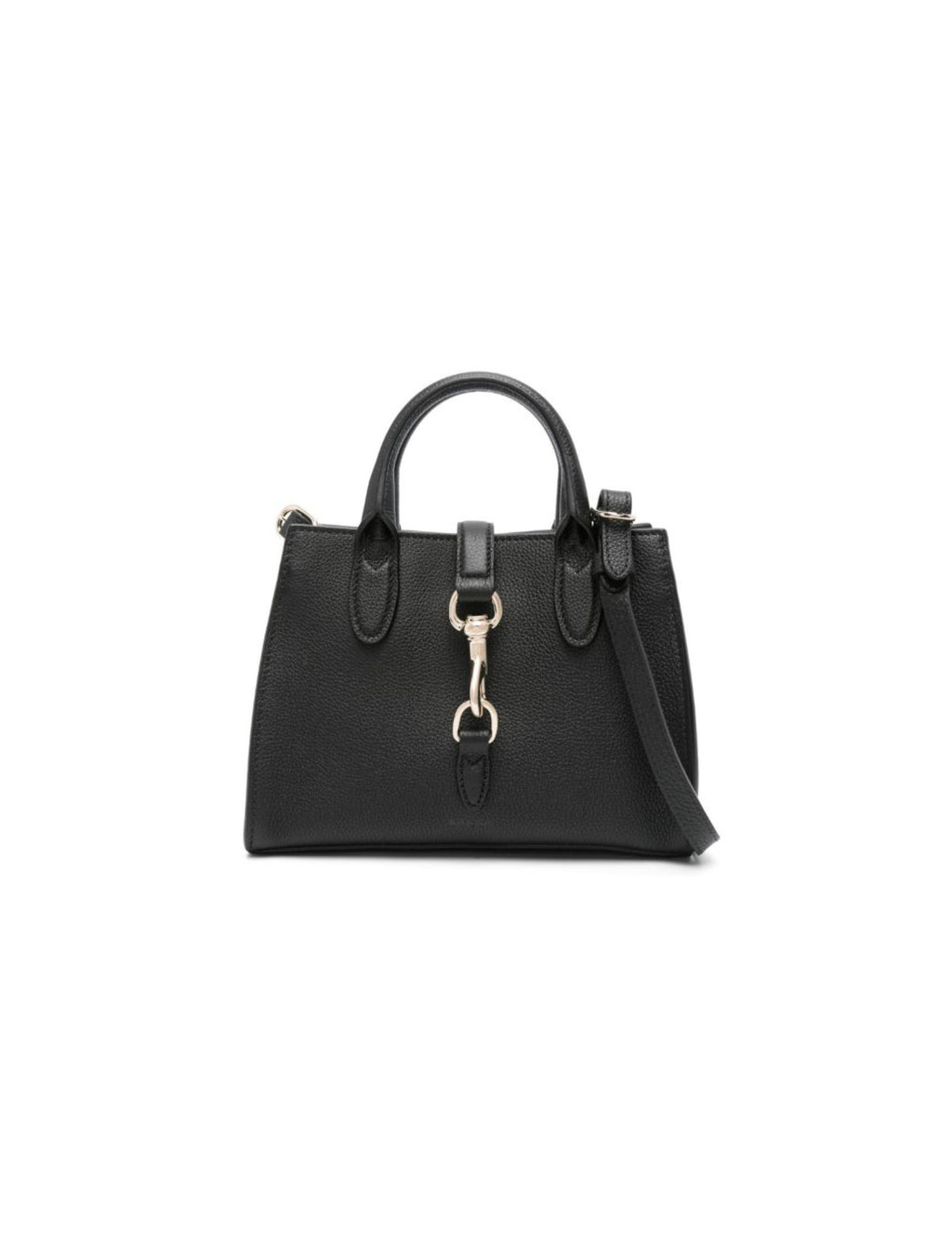 Gucci Medium Tote Bag with Hook Closure – Black – Women – front view