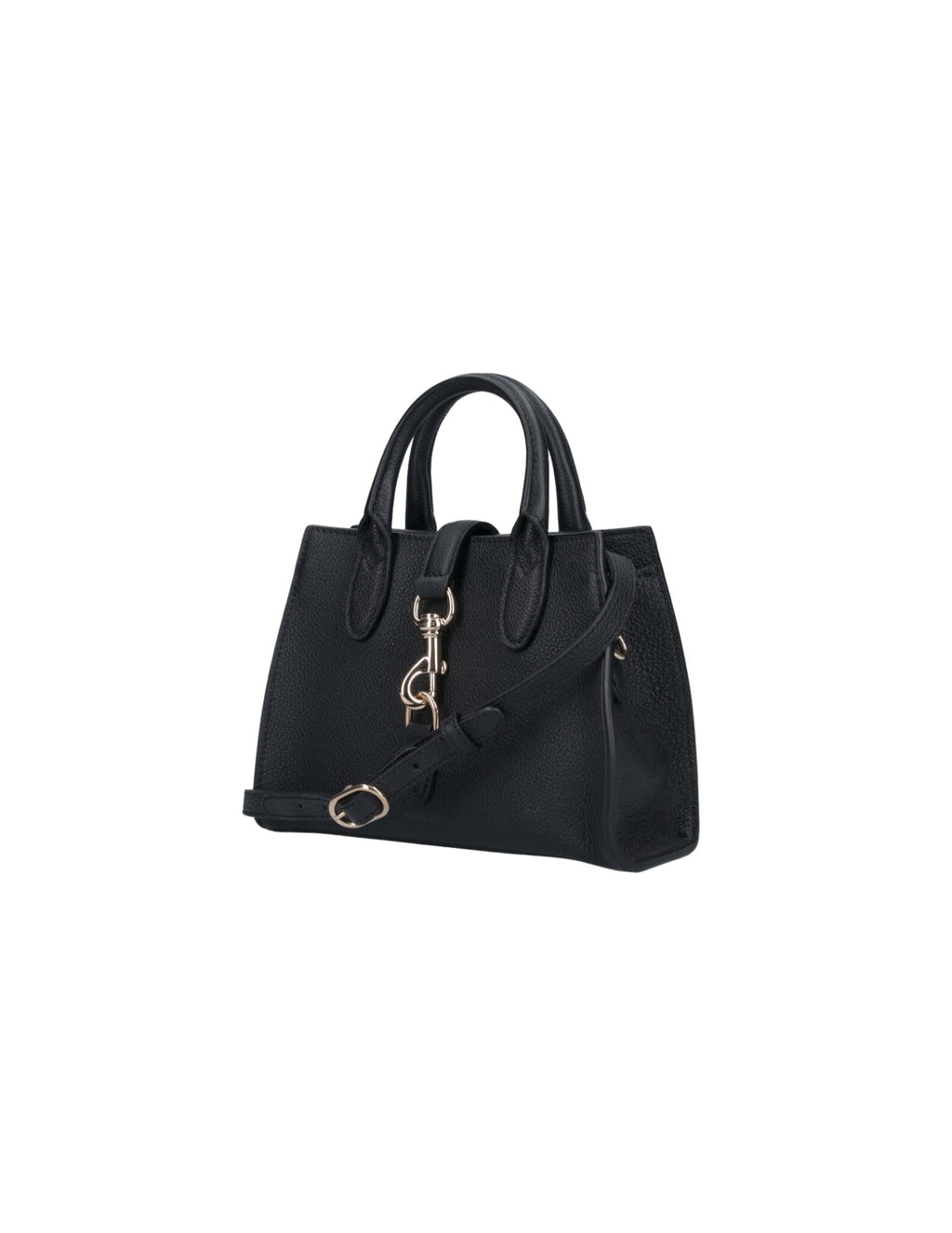 Gucci Medium Tote Bag with Hook Closure – Black – Women – alternate exterior view