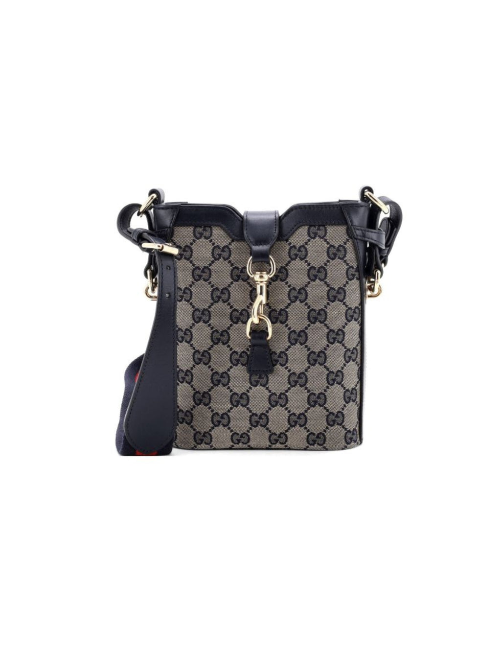 Gucci Mini Bucket Shoulder Bag – Navy/Multi – Women – front view